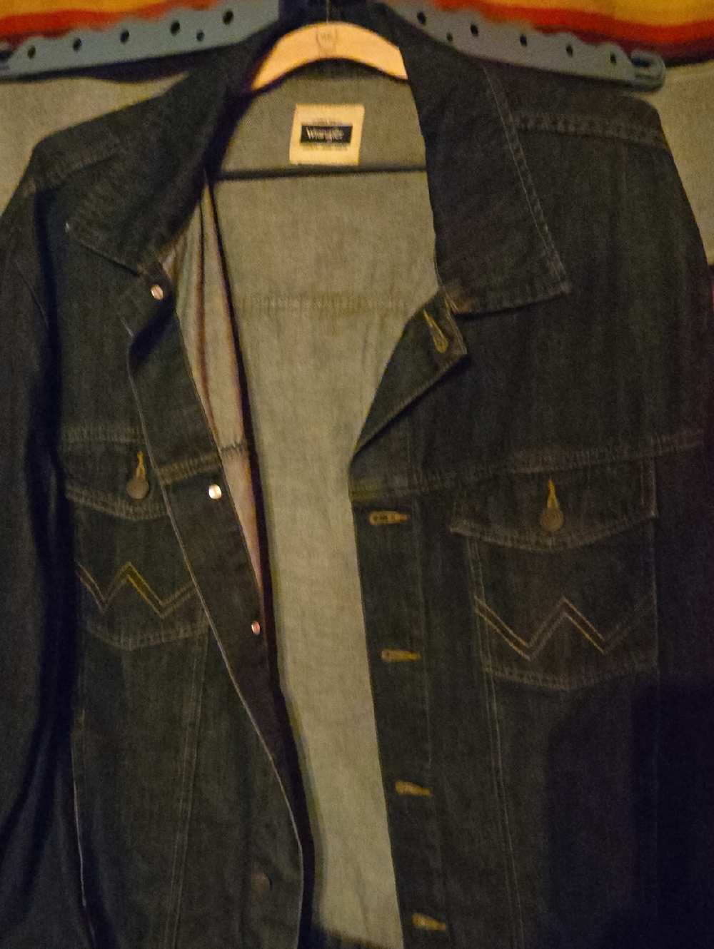 Wrangler Denim Jacket with Yellow Stitching